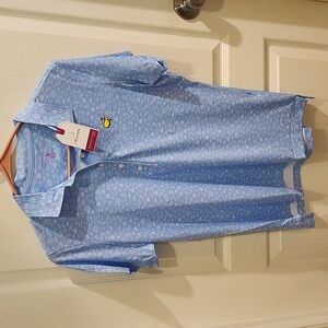 Womens medium Magnolia Lane Tech Masters collared shirt